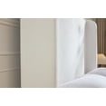thumbnail image 6 of Harper Tall Headboard Upholstered Bed / 54" High Headboard / Elegant Simplicity / No Box Spring Needed / Easy Assembly / King / Cream White Chenille, 6 of 9