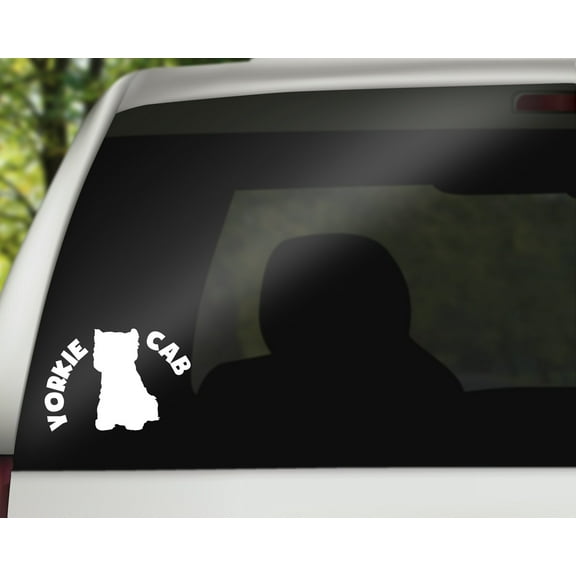Yorkie Cab Decal