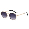 thumbnail image 1 of Nuevas gafas de sol cuadradas ovaladas de Metal, gafas de sol Retro a la moda para hombres y mujeres, gafas personalizadas resistentes a los rayos UV, diseño de lujo Uv400 ﻿, 1 of 5