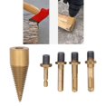 thumbnail image 1 of Firewood Drill Bit, High Stability 5Pcs Wood Splitter  For Drilling, 1 of 8