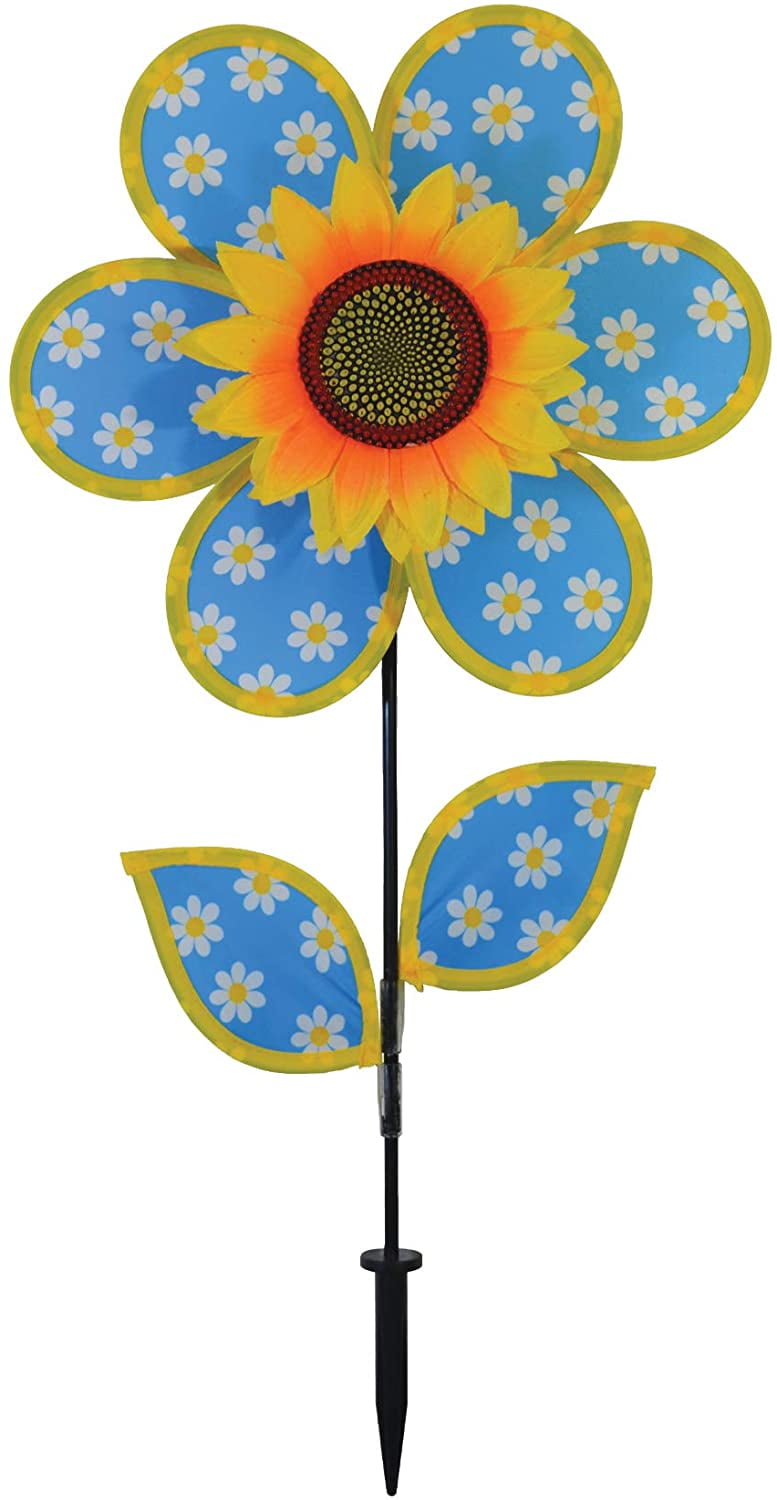 Garden and Yard Fun Spinner for your Flower Pots In the Breeze Baby Bug Bee Wind Spinner Silk Screened Details 