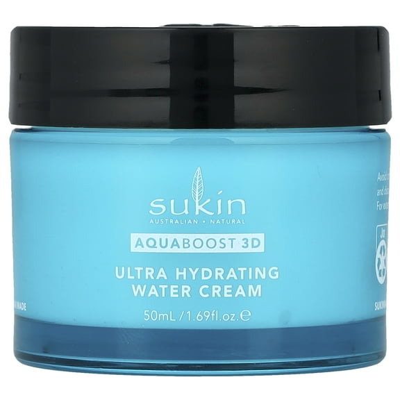 Sukin AquaBoost 3D, Hyaluronic Acid Water Gel Cream, 1.69 fl oz (50 ml)