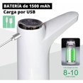 thumbnail image 2 of Dispensador Automático de Agua Embotellada - Cargador USB, Sin BPA, Agua Fría, 1500mAh, Material de Silicona, Jarras para Botellas 4.5L 5L 7.5L 10L 11.3L 15L 18.9L Blanco, 2 of 5
