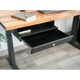 thumbnail image 4 of Stand Up Desk Store Add-On Office Sliding Under-Desk Drawer Storage Organizer for Standing Desks (Black, Lockable with Padded Laptop Shelf), 4 of 8