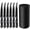 6pc w/ block, variant on Steak Knives Set of 8,Sharp Serrated Dinner Knife Kitchen Cutting Knife for Meat Cheese Stainless Steel Black Knife Cutlery Set Dishwasher Safe