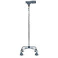 thumbnail image 1 of Walking Stick Non Slip Quad Cane Telescoping Height Adjustable 6689 Cm Four Feet Elderly Crutch, 1 of 5