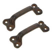Niceauty Cast Iron Pull Handles 2Pcs For Exterior Door Handles Vintage Barn Door Handle 14 Inch