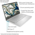 thumbnail image 2 of HP Chromebook 14 inch Ceramic White 4GB N4000 Processor WiFi Webcam Chrome OS, 2 of 6