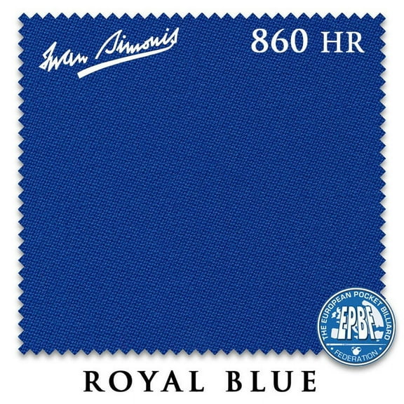 10' Simonis 860HR Pool Billiard Table Cloth - Royal Blue - AUTHORIZED DEALER