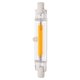 thumbnail image 1 of Bombilla LED R7s de 220 V, luz diurna lineal de doble extremo, repuesto de bombilla halógena (luz blanca cálida, 78 mm, 4 W), 1 of 8