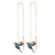 thumbnail image 1 of 1 par de pendientes de colibrí para mujer, pendientes de aleación, pendientes colgantes, pendientes de borla, pendientes de diamantes de imitación, 1 of 5