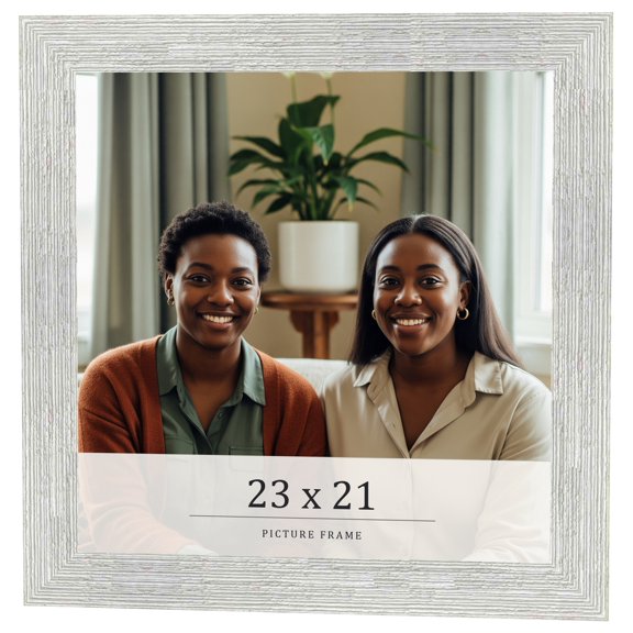 23x21 Frame White Real Wood Picture Frame Width 1.5 inches | Interior Frame Depth 0.5 inches | Barn