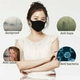thumbnail image 3 of 3 Pack Air Purifying Face Mask Mouth Muffle Washable Anti Dust Fog Respirator, 3 of 11