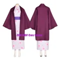 thumbnail image 4 of Disfraz de Cosplay de Anime Kanroji Mitsuri, traje de kimono, ropa de fiesta de Halloween, peluca, 4 of 4