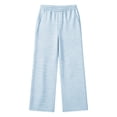 thumbnail image 6 of Asgosdo Wide Leg Pants for Teen Girls High Elastic Waisted Striped Baggy Casual Soft Fall Lounge Pants Size 4-16Y, 6 of 6
