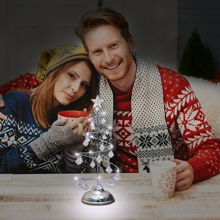 

GiliGiliso Christmas Lights Crystal Christmas Tree Lights Copper Wire Night Lights