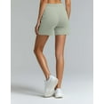 thumbnail image 3 of Real Essentials 3 Pack: Women's French Terry Square Pocket Shorts Lounge, Casual Shorts with Pockets (Available in Plus), 3 of 5