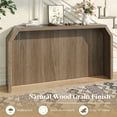 thumbnail image 6 of Techmilly 55.9" Fluted Sofa Console Table Behind Couch, Modern Vintage Fluted Entryway Table for Living Room, Hallway,Entry, Brown, 6 of 9