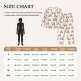 thumbnail image 3 of KLL Dachshund Dog Puppy Print Women's Long Sleeve Pajamas with Pants Sleepwear Loungewear 2 Set-Medium, 3 of 7