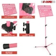 thumbnail image 4 of 5Core Music Stand For Sheet Music Portable Tripod Adjustable Folding Note Holder PINK, 4 of 9