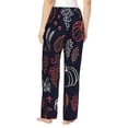 thumbnail image 3 of Xecao Thanksgiving Women's Straight Lounge Pajama Pants: The Epitome of Relaxed Sleepwear, 3 of 9