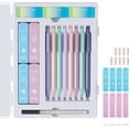 thumbnail image 1 of wqlpp-Mechanical Pencil, 8Pcs 0.5 & 0.7mm Mechanical Pencils Set With Leads Eraser and 480 Pcs Refills, Cute Colored School Supplies for Writing Drawing Sketching Drafting with Divided Storage Case, 1 of 4
