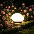 thumbnail image 1 of Ohmyroo Solar Simulated Pebbles Ground Light For Garden Landscape Decor, 1 of 6