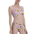 thumbnail image 2 of Daiia Different Avocados printed 2 piece Swimsuit Bikinis for Women High Waisted Racerback Bathing Suits Summer Tummy Control Scoop Neck Swimwear-Medium, 2 of 8