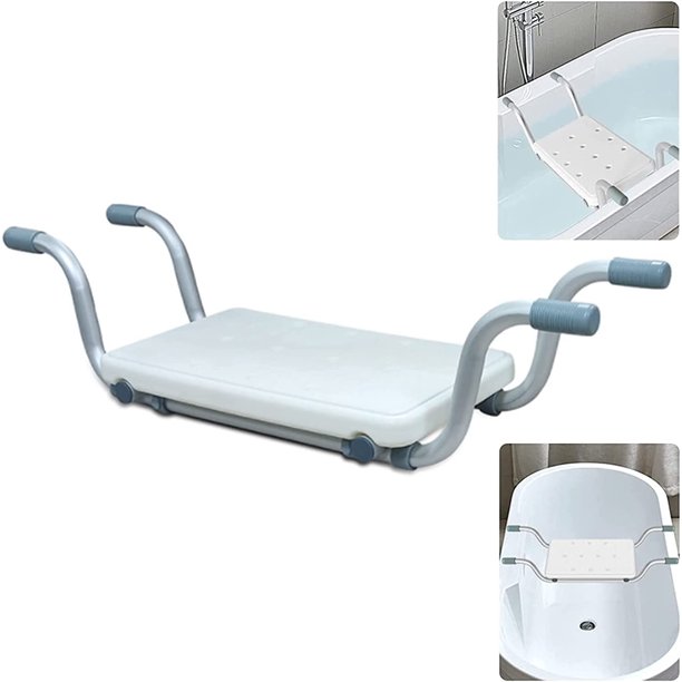 Bath Bench Seat Suspended,Heavy Duty Aluminum Alloy Bathtub Bathing Seat for Elderly, Disabled