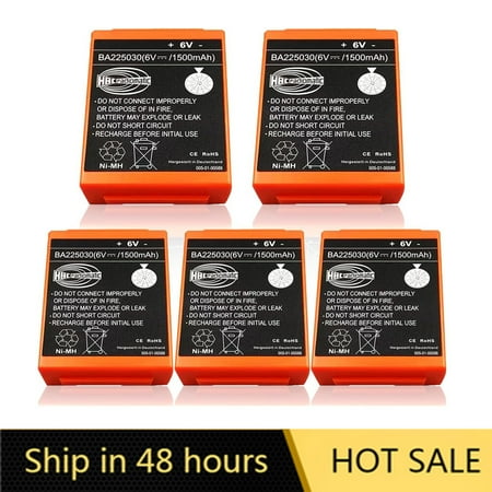 US STOCK 5PCS BA225030 1500mAh Rechargeable Battery For HBC Crane Remote Pump Truck Battery