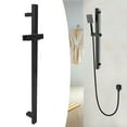 thumbnail image 4 of Shower Rod, Shower Sliding Bar Easy To Install Rust Proof  For Bathroom For Home For Hotel Electroplating,Black, 4 of 8
