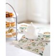 thumbnail image 4 of Spring Leaves Flowers Kitchen Dish Towels for Drying Dishes Set of 4, Country Flower Pastoral Botanical Retro Waffle Weave Microfiber Hand Tea Bathroom Towels Quick Dry & Absorbent Towel 12x12, 4 of 7
