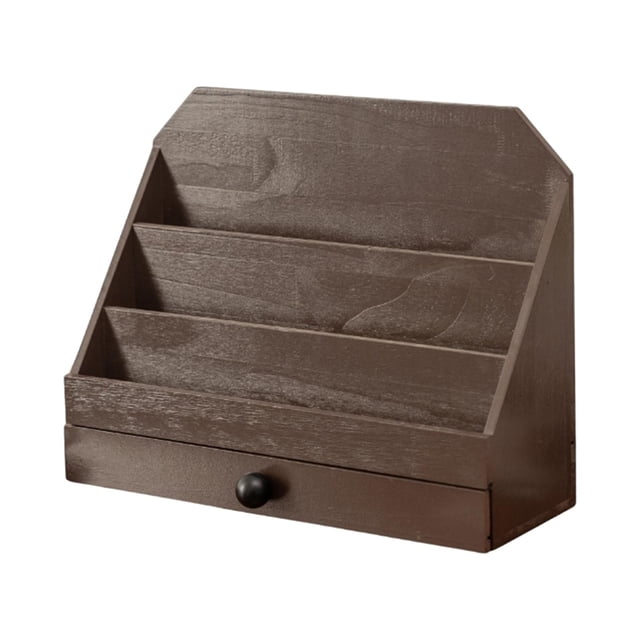 GROWTH TANK Card Display Stand Card Holder for Home Office Retail Stores Card Collection Brown
