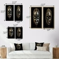 thumbnail image 4 of Designart "Traditional African Mask Ethnically Crafted II" African Tribal Wall Art Set Of 2 - Black People Gallery Set For Office Decor, 4 of 7