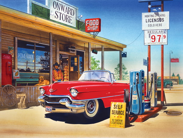 Suns Out Onward Store Gas Station Puzzle 500 Pieces