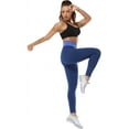 thumbnail image 5 of COMFREE Women High Waist Yoga Pants Tummy Control Stretchy Workout Butt Lift Booty scrunch Textured Tights Anti Cellulite Leggings, 5 of 7