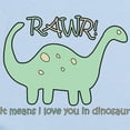 thumbnail image 2 of CafePress - Dinosaur Rawr' Infant Bodysuit - Baby Light Bodysuit, Size Newborn - 24 Months, 2 of 4
