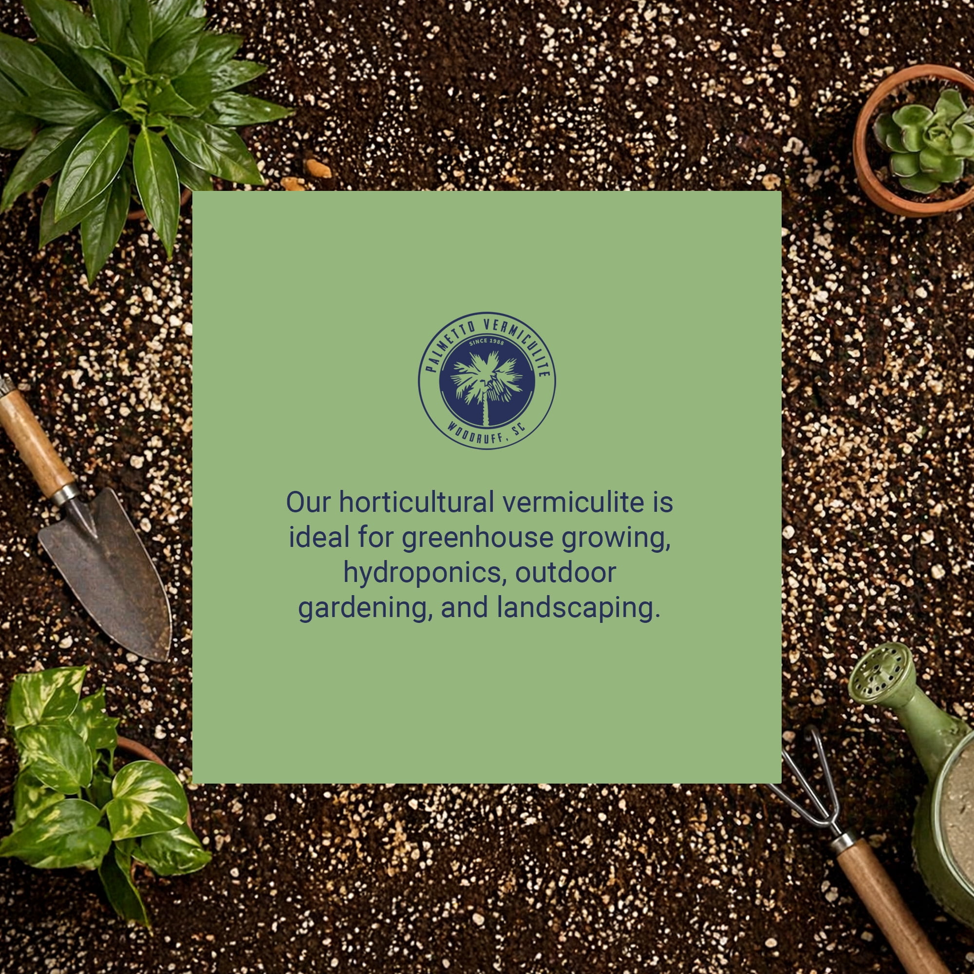 Palmetto Vermiculite Coarse Grade A-3, Outdoor Gardening & Soil Potting Mix, 4 Cu Ft Bag