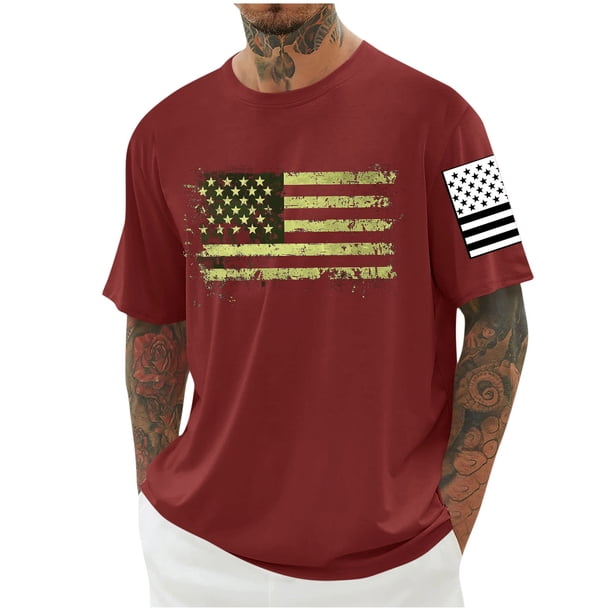 Tops para hombre, blusas y camisas de cuello redondo y manga corta para hombre, blusas casuales de cuello redondo con estampado de moda para hombre, blusas de cuello redondo y manga corta, camisas par