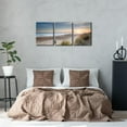thumbnail image 5 of Wall Art Print Blue Sun Beach Grass Ocean Landscape Painting Wall Decor for Living Room Home Decoration Sunset Ocean Beach Gallery Wrapped Posters and Prints Ideal Gifts - 12" x 16" x 3 Panels, 5 of 6