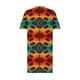 thumbnail image 5 of ICHUANYI Clearance Plus Size Dress For Women V Neck Summer Casual Sundresses Pocket Knee Short Sleeve With Pockets(Orange, XL) ICHUANYI WER2023081001779, 5 of 5