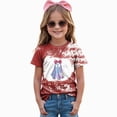 thumbnail image 2 of TOWED22 Toddler Girl Halloween Shirt Spooky T-Shirt Kids Pumpkin Ghost Short Sleeve Tee Top,Brick Red,13-14 Y, 2 of 4