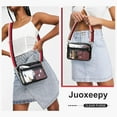 thumbnail image 6 of Juoxeepy Clear Bag Stadium Approved Clear Purse Concert Stadium Clear Crossbody Purse PVC Clear Shoulder Bag Sports, 6 of 6