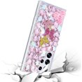 thumbnail image 5 of Compatible with Samsung Galaxy S24 Plus Bling Diamond Case Luxury Glitter Shiny Sparkly 3D Butterfly Flower Crystal Rhinestones Phone Case for Women Girly Slim Shockproof Phone Cover, Pink, 5 of 12
