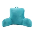 thumbnail image 5 of Mainstays Blue Solid Print Faux Fur Bed Rest Pillow, 5 of 5