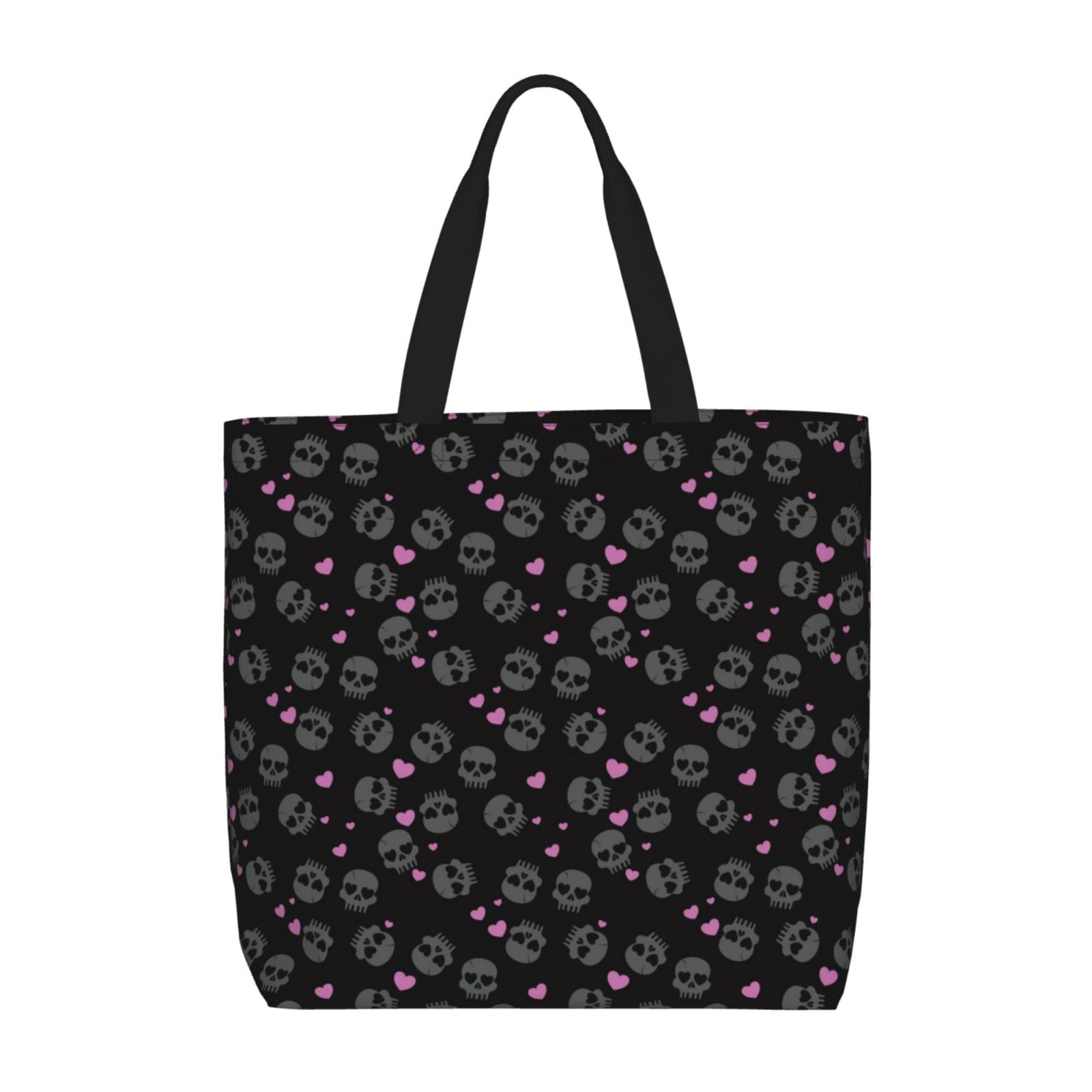 Muka 4PCS Canvas Tote Bags with Pockets Large Capacity