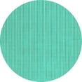 thumbnail image 1 of Ahgly Company Indoor Round Solid Turquoise Blue Modern Area Rugs, 8' Round, 1 of 4