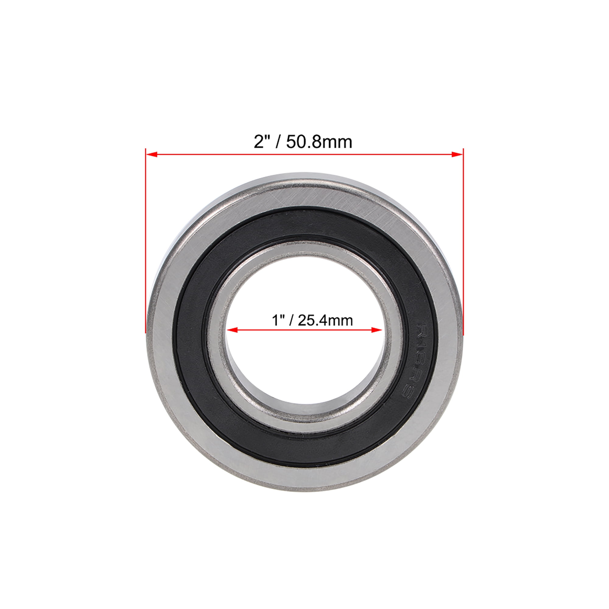 1616-2RS rubber seals bearing 1616-rs ball bearing 1/2 x 1-1/8 x 3/8 Qty. 10 