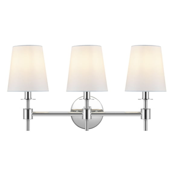 SAFAVIEH Davielle 3-Light LED Orb Metal Wall Sconce with White Shade