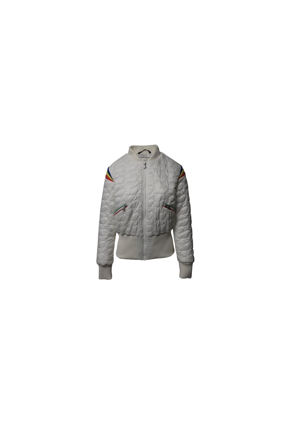Pre-Owned Perfect Moment Quilted Jacket in White Polyester